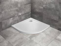 Radaway Cadita dus semirotunda Radaway Doros A Stone 90x90 cm, alb (acril aspect piatra) (sdra9090-01-04s)