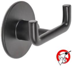 METAFORM Wind Black Cuier baie, montaj adeziv sau cu suruburi, negru mat (105C66001)