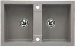 Casa Blanca CasaBlanca Duo Chiuveta bucatarie granit 78x48 cm, gri (DUO GRI) Chiuveta