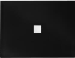 Besco Cadita dus dreptunghiulara compozit Besco Nox Ultraslim 120x90 cm, negru (BMN120-90-CC)