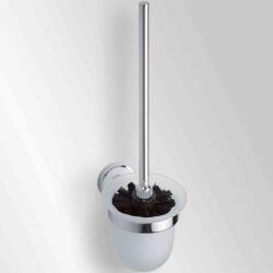 Bemeta Omega Perie WC cu suport de sticla (cap perie negru) (104113017)
