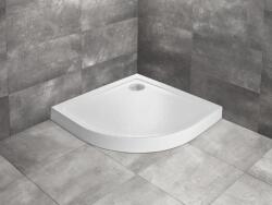 Radaway Cadita dus semirotunda Radaway Doros A Compact Stone 90x90 cm, alb (acril aspect piatra) (sdra9090-05-04s)