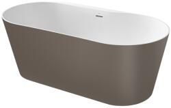 Roca Cada freestanding ovala Roca Raina compozit 159x79 cm, alb/maro (A2484660C0)