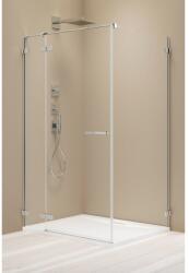 Radaway Cabina dus dreptunghiulara cu usa batanta si perete fix Radaway Arta II KDJ 80x70 cm (386420-03-01L/386040-03-01L/386019-03-01)