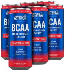 Applied Nutrition BCAA Amino-Hydrate + Energy Cans, Strawberry Soda - 12 x 330 ml