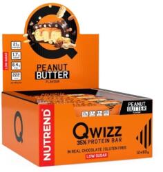 Nutrend Qwizz 35% Protein Bar, Peanut Butter - 12 x 60g
