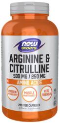 NOW NOW Arginine & Citrulline - 240 vcaps