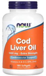 NOW NOW Cod Liver Oil, 1000mg Extra Strength - 180 softgels