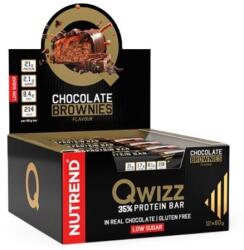Nutrend Qwizz 35% Protein Bar, Chocolate Brownies - 12 x 60g