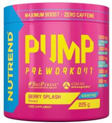 Nutrend Pump Pre-Workout, Berry Splash - 225 grams
