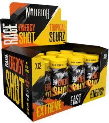 Warrior Rage Energy Shot, Tropical Sourz - 12 x 60 ml