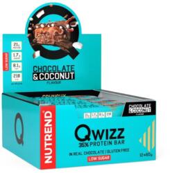 Nutrend Qwizz 35% Protein Bar, Chocolate & Coconut - 12 x 60g