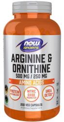 NOW NOW Arginine & Ornithine, 500/250 - 250 vcaps
