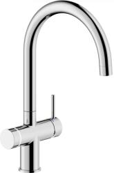 Nobili Baterie de bucatarie Nobili Sorgente Frizza & Bolle LV0K133/AIOCR, apa filtrata, apa clocotita si carbogazoasa, conectivitate WiFi, Crom lucios (LV0K133/AIOCR)