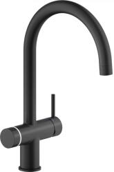 Nobili Baterie de bucatarie Nobili Sorgente Frizza LV0K133/EFRBM, apa filtrata, apa carbogazoasa, conectivitate WiFi, Negru mat (LV0K133/EFRBM)