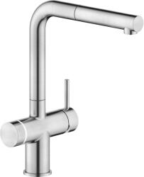 Nobili Baterie de bucatarie Nobili Sorgente Frizza LV0K117/EFRIX, apa filtrata, apa carbogazoasa, conectivitate WiFi, Inox periat (LV0K117/EFRIX)