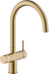 Nobili Baterie de bucatarie Nobili Sorgente Frizza LV0K133/EFRGTP, apa filtrata, apa carbogazoasa, conectivitate WiFi, Auriu periat (LV0K133/EFRGTP)