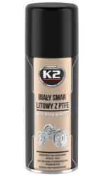 K2 Spray Vaselina Alba Cu Teflon Bialy Smar Litowy Z 400ML W121 (W121)
