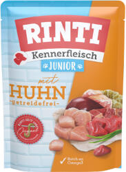 RINTI 10x400g RINTI Kennerfleisch tasakos Junior nedves kutyatáp - Csirke