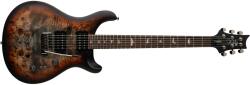 PRS Guitars SE Exotic Custom 24-08 Poplar Burl Charcoal Cherry Midnight Burst