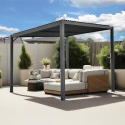  Avenberg félnyeregtetős bioklimatikus pergola lamellákkal 3 x 3 M, ZA23368