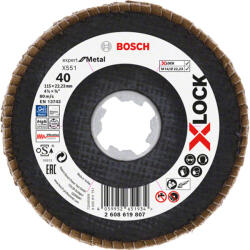 Bosch EXPERT Metal X551 X-Lock legyezőtárcsa 115mm, 22, 23 G40 sarokcsiszolókhoz (2608619807)