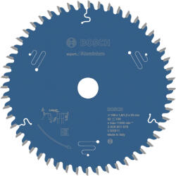 Bosch EXPERT körfűrészlap 168x1, 8/1, 2 20mm, T52 fog kézi fűrészekhez, alumínium, nemvasfém (Regisztrációval akár ajándék is elérhető! ) (2608901876)