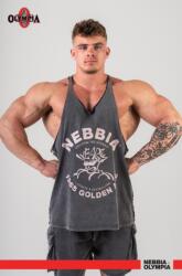NEBBIA Washed Muscle Back Stringer GOLDEN AGE 791 - black (XXXL) - NEBBIA
