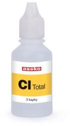 ASEKO szabad klór indikátor folyadék Pool Testera Cl Total