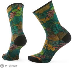 Smartwool BIKE ZERO CUSHION ALOHA FOREST PRINT CREW zokni, twilight blue (XL)