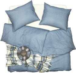 Scanquilt KLASIK ágyneműhuzat, kockás, kék, 140 × 220/70 × 90 cm (33337)