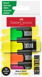 Faber-Castell Textmarker mini Faber-Castell FC154204, 4 culori, Superfluorescent (FC154204)