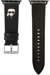 CG Mobile Karl Lagerfeld Apple Watch Szíj - 42/44 Fekete Bőr