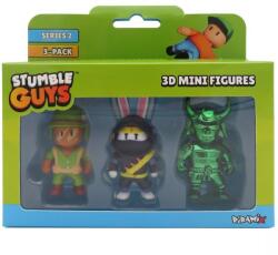 Aweco Stumble Guys Mini 3D Figura Szett - 2. Széria, 3 db, Többféle