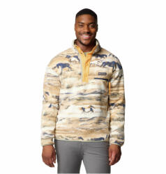 Columbia Helvetia II Printed Half Snap Fleece férfi pulóver XL / zöld