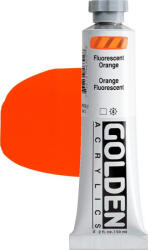 Golden Artist Colors Heavy Body Akril festék Fluorescent Orange 59 ml 1 db (0004630-2)