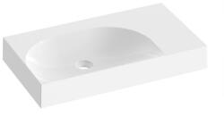 RAVAK Lite 80/60 mosdó B/J, túlfolyó és csaptelep furat nélkül, jobbos XJXP1380001 (XJXP1380001)
