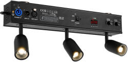 BeamZ EZYBar3 3x10W Színpadi COB Meleg/Hideg fehér LED Reflektor, DMX