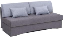 POHODA Kárpitozott, karfa nélküli, kihúzható háromszemélyes kanapé mindennapi alváshoz PAUL szürke 8590828933830 (PO0066)