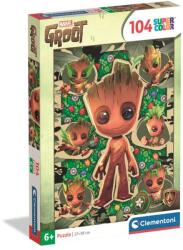Clementoni 25051 - Marvel Groot - 104 db-os Szuper színes puzzle (25051)