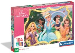 Clementoni 25058 - Disney Hercegnők - 104 db-os Szuper színes puzzle (25058)