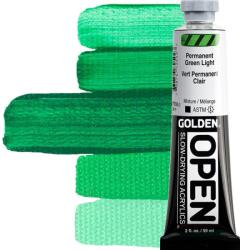 Golden Artist Colors Open Akril festék Permanent Green Light 59 ml 1 db (0007250-2)