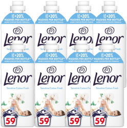 Lenor INGYENES SZÁLLÍTÁS - Lenor Cotton Fresh öblítő 8x1, 239 liter (472 mosás)