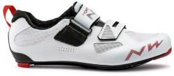 NorthWave Tribute 2 Carbon triatlon kerékpáros cipő, SPD-SL, fehér, 45-ös