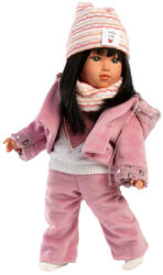 Llorens Llorens: Divat ikon 40cm-es Gréta baba rózsaszín kabátban (54051) - jatekshop