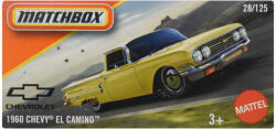 Mattel Matchbox: Papírdobozos 1960 Chevy El Camino sárga kisautó 1/64 - Mattel (DNK70/JBV53) - jatekshop