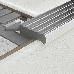  NOX Rozsdamentes acél szögletes lépcső élvédő (13.5 mm) inox - 250 cm (455072510)