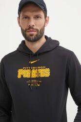 Nike felső Pittsburgh Pirates fekete, férfi, nyomott mintás, kapucnis - fekete M