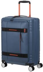 American Tourister HELLO CABIN két színű, kék-narancs négykerekű hibrid, laptoptartós kabinbőrönd 149417-6032