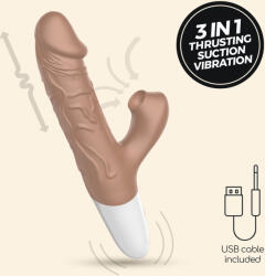 Crushious Realisztikus vibrátor Crushious - El Matador, 3 az 1-ben